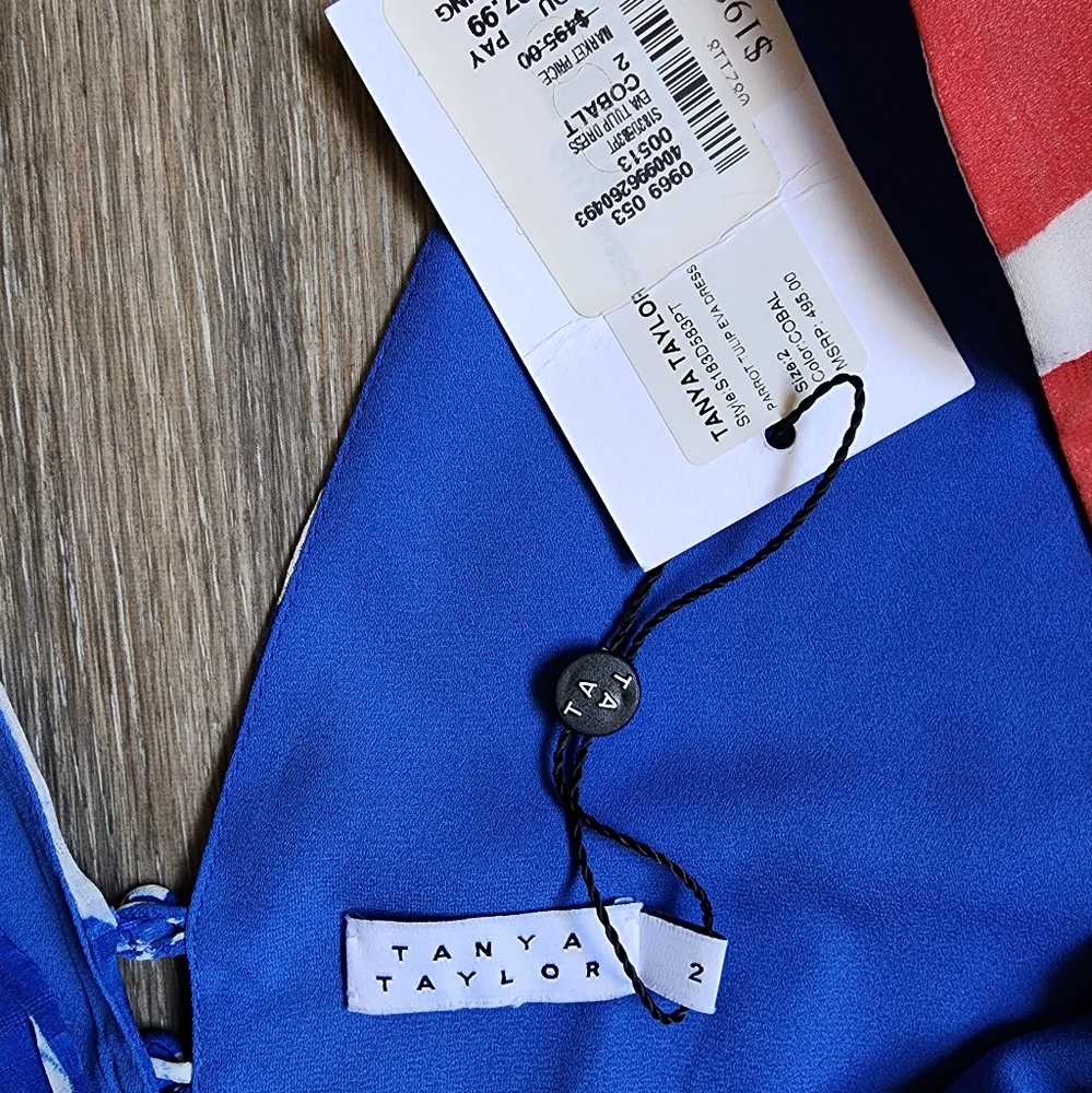 TANYA TAYLOR PARROT TULIP EVA DRESS - Picture 2 of 12